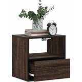  Zidni noćni ormarić smeđi hrast 40x31x39,5 cm | shoptok.hr