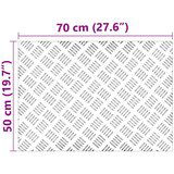 vidaXL Siva Guma 70 x 50 x 0.2 cm Nedrseče Stopnice Pravokotne | Shoptok.si