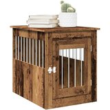 vidaXL Boks za psa starinski les 55x75x65 cm inženirski les | Shoptok.si