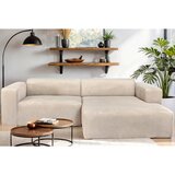 P & B SEDEŽNA GARNITURA, rebrasti žamet krem barve | Shoptok.si