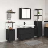 Set namještaja za kupaonicu 3 pcs Crni hrast Konstruirano drvo | shoptok.hr
