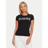 Guess Majica V4BI16 KCIV1 Črna Regular Fit Cene