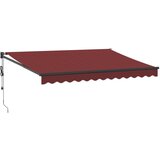 vidaXL Avtomatsko zložljiva tenda bordo 350x250 cm, (21366850) | Shoptok.si