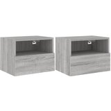 vidaXL Stenska TV omarica 2 kosa siva sonoma 40x30x30 cm inž. les, (21016982) | Shoptok.si