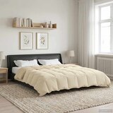 Ljetni pokrivač Šonerisan Krema 200 x 220 cm Mikrovlakna | shoptok.hr