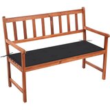  Vrtna klupa s jastukom 120 cm od masivnog bagremovog drva Antracitno siva 120 x 50 x 4 cm Cijene