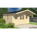 Male kuće Drvena kuća SAUERLAND C 470 × 380 cm – bez završnog krovnog pokrova | shoptok.hr