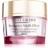 Estée Lauder Resilience Multi-Effect Tri-Peptide Face and Neck SPF15 krema za obraz in vrat za mešano kožo 50 ml za ženske | Shoptok.si