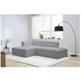 Bobochic Paris Svijetlo siva kutna garnitura od bouclé tkanine (s lijevim kutom/u obliku slova L) Megeve – | shoptok.hr