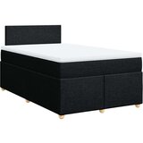 vidaXL Krevet box spring s madracem crni 120 x 190 cm od tkanine | shoptok.hr