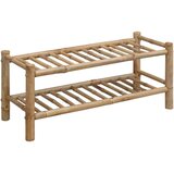  Polica za cipele s policom Prirodna 68 x 28 x 30 cm Bambus - 2 gume | shoptok.hr