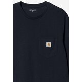 Carhartt WIP Pocket Majica z dolgimi rokavi dark navy | Shoptok.si
