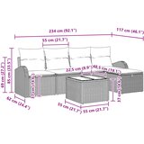  Set sofe 6 kom. Svijetlo siva poliratan | shoptok.hr