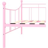  Okvir za dnevni ležaj ružičasti metalni 90 x 200 cm | shoptok.hr