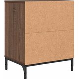  Noćni ormar 2 pcs Smeđi hrast 49 x 36 x 61 cm Konstruirano drvo | shoptok.hr