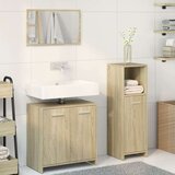vidaXL 3-dijelni set kupaonskog namještaja boja hrasta sonome drveni | shoptok.hr