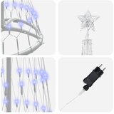  LED božićno drvce s stalakom Plava 51 x 51 x 190 cm Metal | shoptok.hr