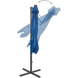  Konzolni vrtni suncobran sa stupom LED 250 cm azurnoplavi | shoptok.hr
