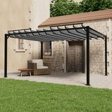 vidaXL Paviljon z rešetkasto streho 3x4 m antracitno blago in aluminij Cene