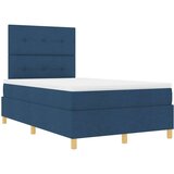  LED Box Spring Krevet s madracem Plava 120 x 190 cm tkanina | shoptok.hr
