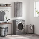 vidaXL Zidni ormarić siva boja hrasta 34 5x34x90 cm konstruirano drvo | shoptok.hr