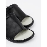 Shelvt Black women's flip-flops with leather insole | Shoptok.si