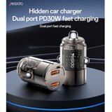 Yesido Auto punjač Y69 30W 3A 2 x USB-C crni | shoptok.hr