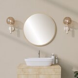 Hanah home yuvarlak mirror - beige beige decorative mirror Cene