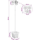  Lampion sa 3 glave s posadnikom Crna 32 x 32 x 188 cm | shoptok.hr
