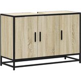 Ormarić za umivaonik u kupaonici, hrast sonoma, 90x33x60 cm, inženjerski drvo | shoptok.hr