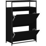 Ormarić za cipele crni 75x34x112 cm od konstruiranog drva | Eponuda.com