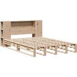 vidaXL Krevet s regalom za knjige bez madraca 140x190 cm masivno drvo Cijene