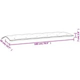  Jastuci za vrtnu klupu 2 kom antracit 180x50x7cm tkanine Oxford | shoptok.hr