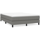 Maison Chic Box spring posteljni - Vzmetna postelja z vzmetnico temno siv 140x190 cm blago SL6352, (21902025) | Shoptok.si