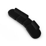 Milo Casa Crna baršunasti sofa s desnim kutom 428 cm Paolo – | shoptok.hr
