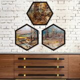 Wallity uramljena slika 6GEN354886214, 35x35 cm, 3 dela | ePonuda.com
