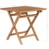  Sklopivi vrtni stol od masivne tikovine 45 x 45 x 45 cm | Eponuda.ba
