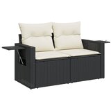  13-dijelni set vrtnih sofa s jastucima poliratan crni | shoptok.hr