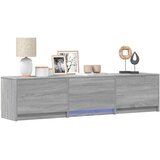 TV ormarić s LED rasvjetom Sivi Sonoma 165 x 34 x 40 cm | Eponuda.com