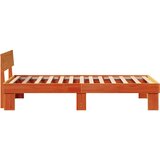  Krevetna konstrukcija s uzglavljem Vosak smeđa 100 x 200 cm | shoptok.hr