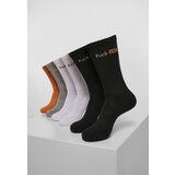 MT Accessoires Fuck Off Socks 6-Pack Black/White/Grey/Non-Orange Cene