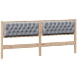  Uzglavlje Ostalo Smeđa i svijetlo siva 200 cm Masivna borovina | shoptok.hr