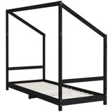 Za dječji krevet crni 80 x 200 cm od masivne borovine | shoptok.hr