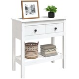  Konzolni stol bijeli 75 x 35 x 75 cm od masivne borovine | Eponuda.ba