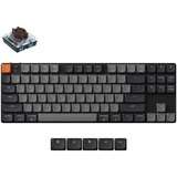 KEYCHRON K1 QMK Brezžična mehanska tipkovnica (različica 6) / Bela LED / Nizkoprofilni 2.0 mehanski / Rjava / K1X-A3, (5000120112) Cene
