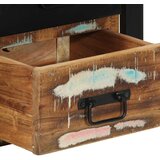 vidaXL Nočna omarica Multicolor 40x35x40 cm Masivni les Reclaimed | Shoptok.si