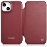 ICARER Usnjen ovitek za iPhone 14 Plus z magnetnim zavihkom MagSafe CE Premium Leather bordo, (21522021) Cene
