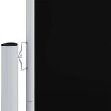 vidaXL Uvlačiva bočna tenda crna 117 x 1200 cm | shoptok.hr