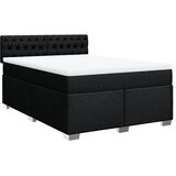  Krevet s oprugama i madracem crni 160x200 cm od tkanine | shoptok.hr