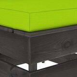  Modularna srednja sofa s jastucima od sivo impregniranog drva Zelena | shoptok.hr